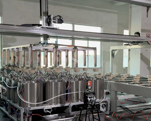 Internal Spin Coating Line for Pulp Molding Products - Fully Automatic Precision Coating Machine