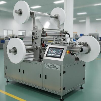 Inline Roll-to-Roll Protective Film Laminating System – Customizable Film Thickness & Speed with Automatic Tension Control