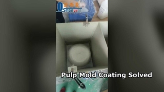 Macchina per il rivestimento di stampi per pasta di cellulosa per ricerca e sviluppo